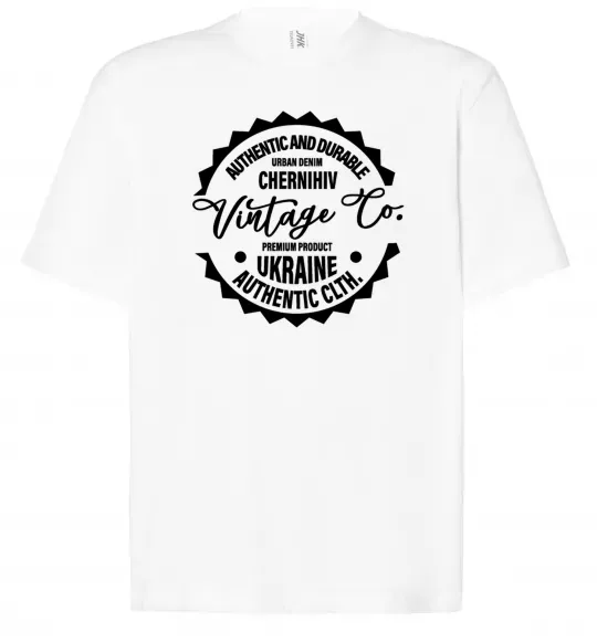 Футболка Оверсайз Chernihiv Vintage Co Білий фото