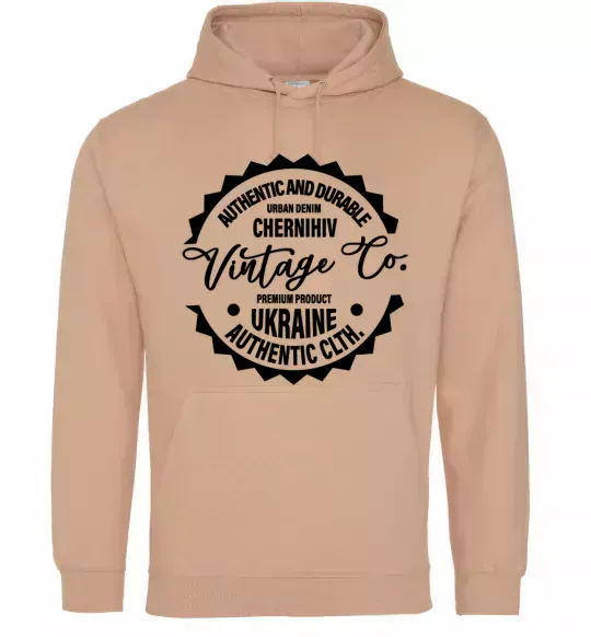 Мужская толстовка (худи) Chernihiv Vintage Co Песочный фото