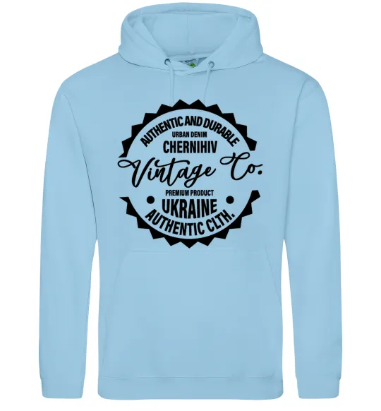 Жіноча толстовка (худі) Chernihiv Vintage Co Блакитний фото
