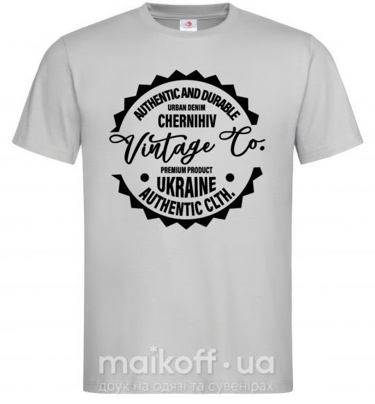 Мужская футболка Chernihiv Vintage Co Серый фото