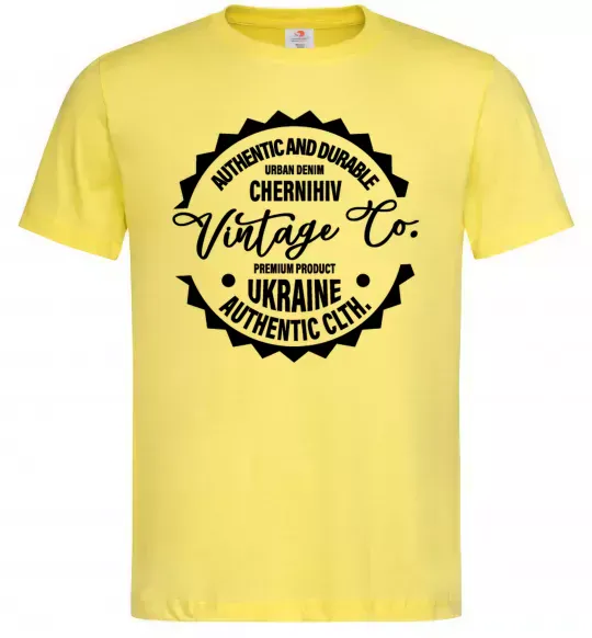 Чоловіча футболка Chernihiv Vintage Co Лимонний фото