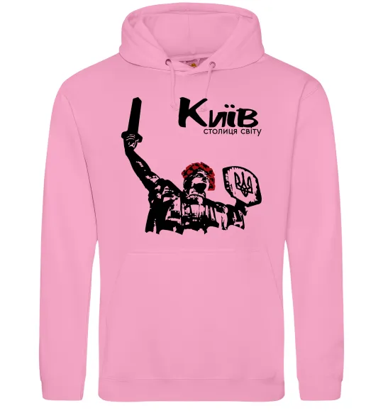 Жіноча толстовка (худі) Київ столиця світу Рожевий фото
