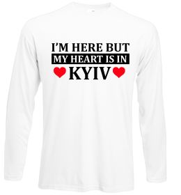 Лонгслив I'm here but my heart is in Kyiv Лонгслив I'm here but my heart is in Kyiv