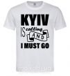 Чоловіча футболка Kyiv is calling and i must go Білий фото