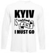 Реглан Kyiv is calling and i must go Білий фото