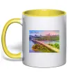 Чашка с цветной ручкой My Kyiv Солнечно желтый Чашка с цветной ручкой My Kyiv Солнечно желтый фото