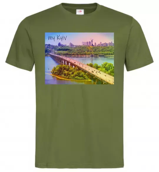 Чоловіча футболка My Kyiv Оливковий фото
