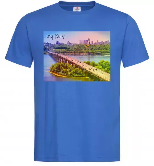 Чоловіча футболка My Kyiv Яскраво-синій фото