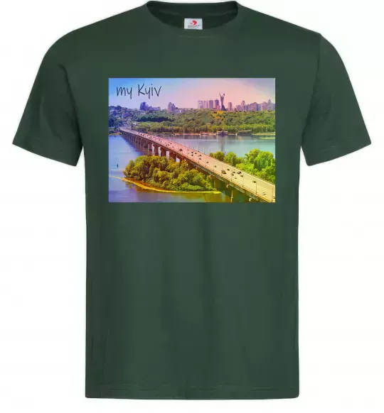 Чоловіча футболка My Kyiv Темно-зелений фото