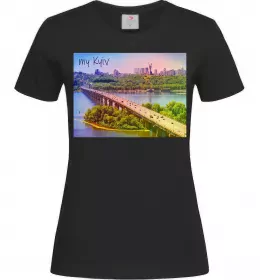 Женская футболка My Kyiv Черный фото