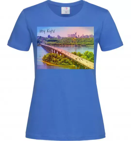 Женская футболка My Kyiv Ярко-синий фото