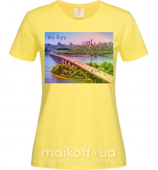 Женская футболка My Kyiv Лимонный фото