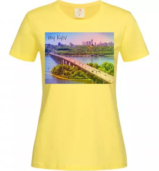 Женская футболка My Kyiv Лимонный фото