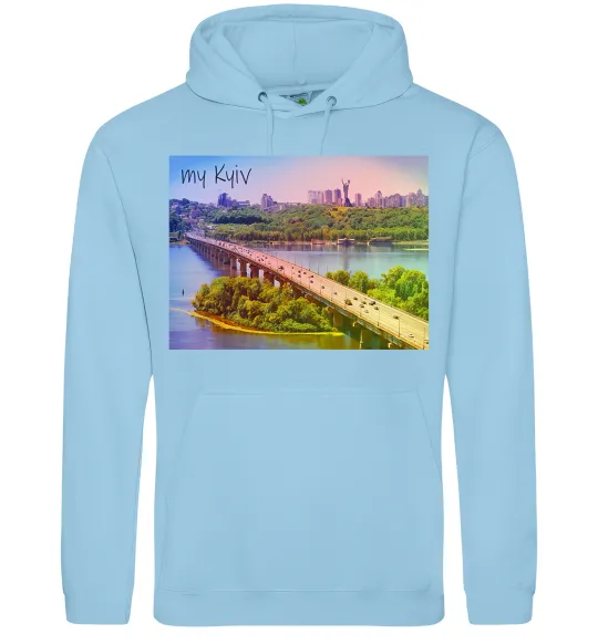 Жіноча толстовка (худі) My Kyiv Блакитний фото