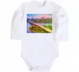 Детский боди Рідний Київ Белый фото