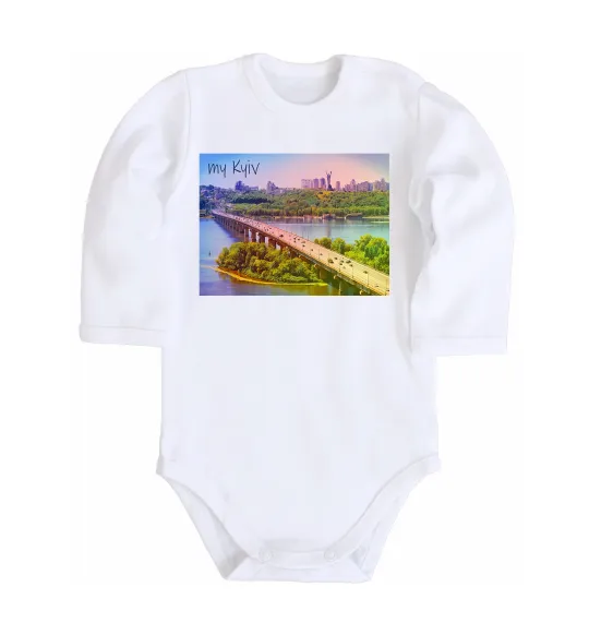 Дитячий бодік My Kyiv Білий фото