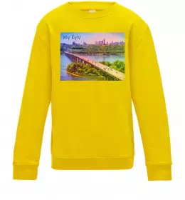 Детский Свитшот Рідний Київ Серый меланж фото