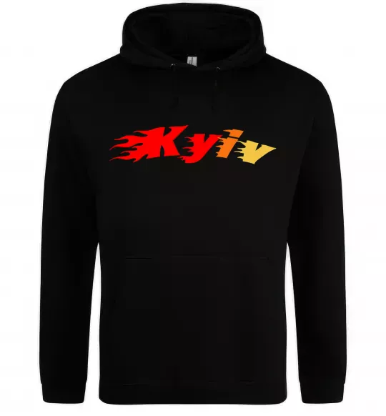 Женская толстовка (худи) Fire Kyiv Черный фото