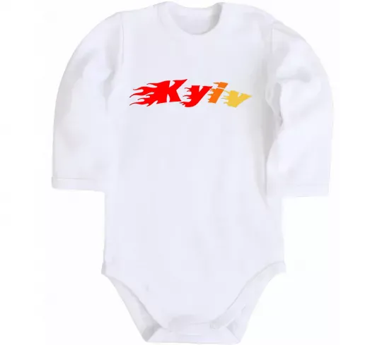 Дитячий бодік Fire Kyiv Білий фото