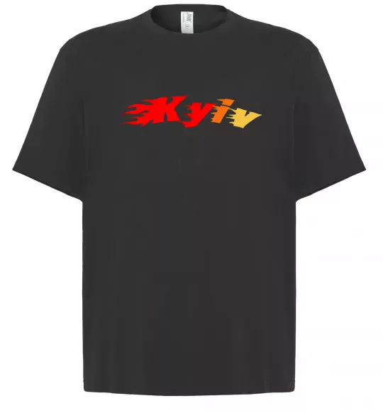 Футболка Оверсайз Fire Kyiv Черный фото