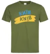 Мужская футболка Київ прапор Оливковый фото