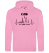 Мужская толстовка (худи) Моє рідне місто Київ Розовый фото