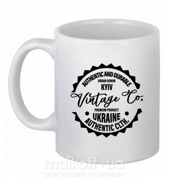 Чашка керамічна Kyiv Vintage Co Білий фото