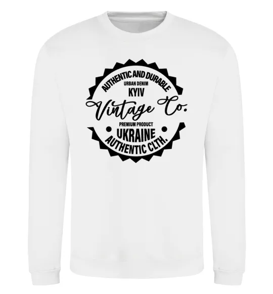 Свитшот Kyiv Vintage Co Белый фото