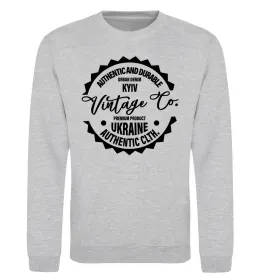 Світшот Kyiv Vintage Co Сірий меланж фото