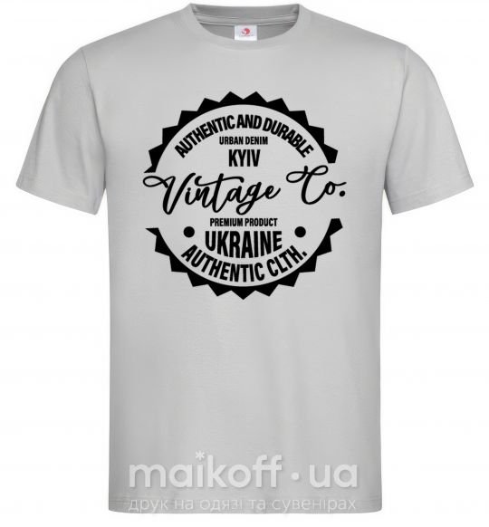 Чоловіча футболка Kyiv Vintage Co Сірий фото