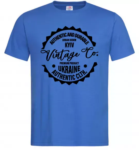 Мужская футболка Kyiv Vintage Co Ярко-синий фото