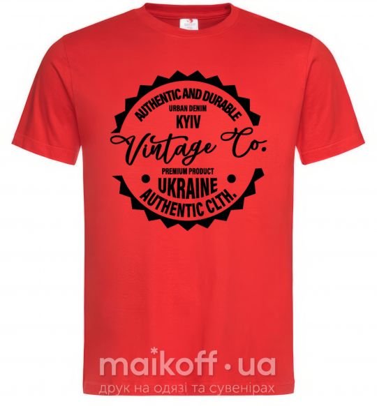 Чоловіча футболка Kyiv Vintage Co Червоний фото