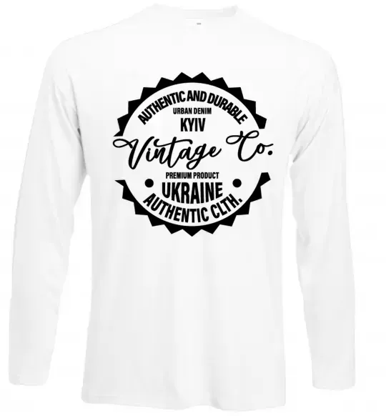 Лонгслив Kyiv Vintage Co Белый фото