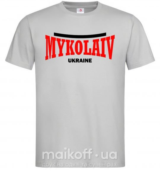 Мужская футболка Mykolaiv Ukraine Серый фото