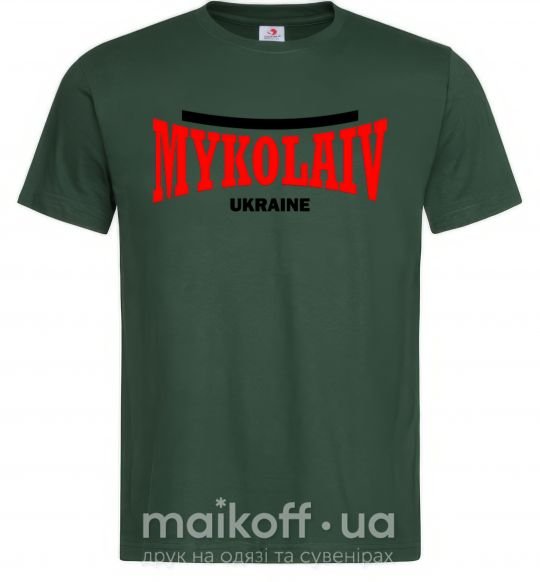 Мужская футболка Mykolaiv Ukraine Темно-зеленый фото