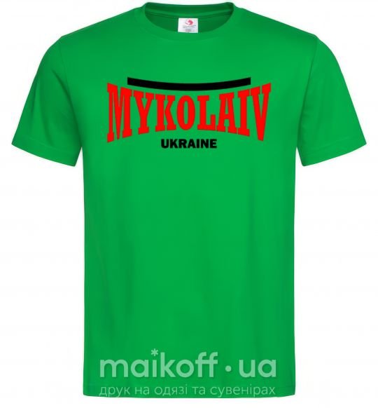 Мужская футболка Mykolaiv Ukraine Зеленый фото