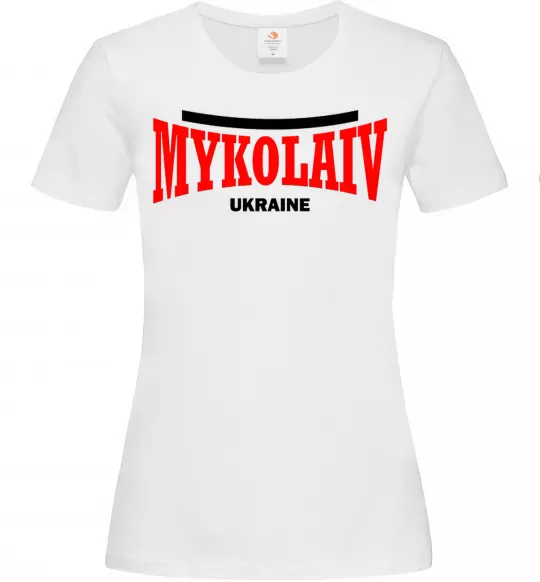 Жіноча футболка Mykolaiv Ukraine Білий фото