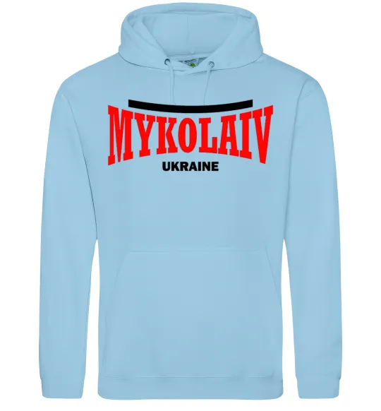 Мужская толстовка (худи) Mykolaiv Ukraine Голубой фото