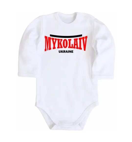 Дитячий бодік Mykolaiv Ukraine Білий фото