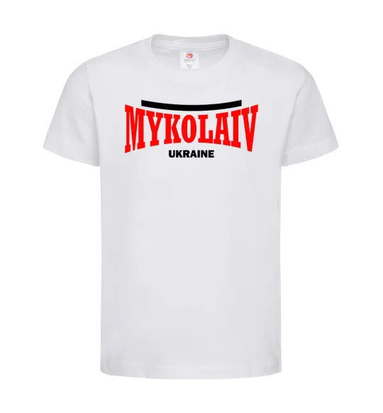 Дитяча футболка Mykolaiv Ukraine Білий фото