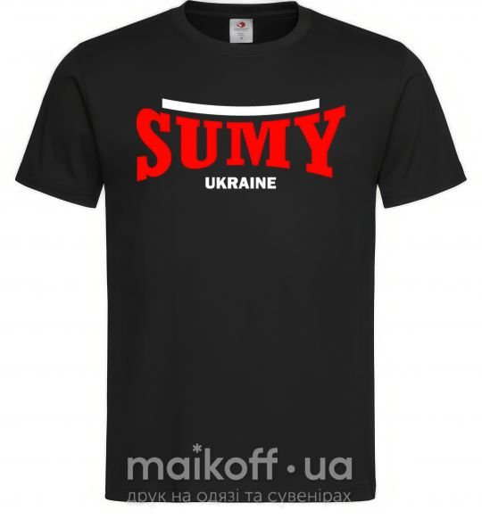 Чоловіча футболка Sumy Ukraine Чорний фото