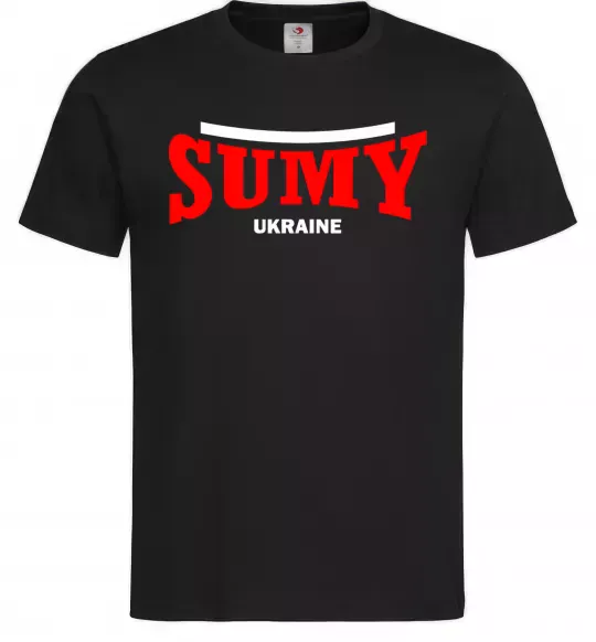 Мужская футболка Sumy Ukraine Черный фото
