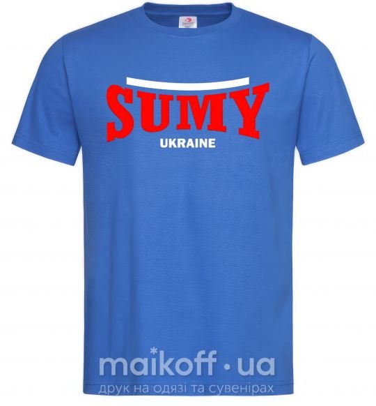 Чоловіча футболка Sumy Ukraine Яскраво-синій фото