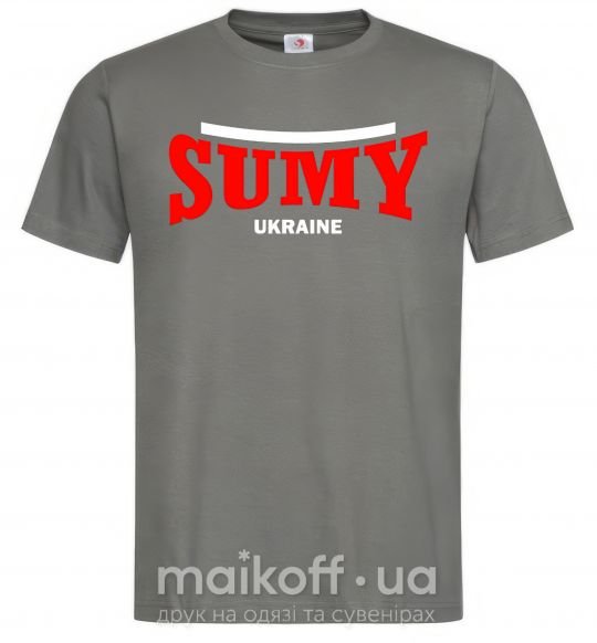 Чоловіча футболка Sumy Ukraine Графіт фото