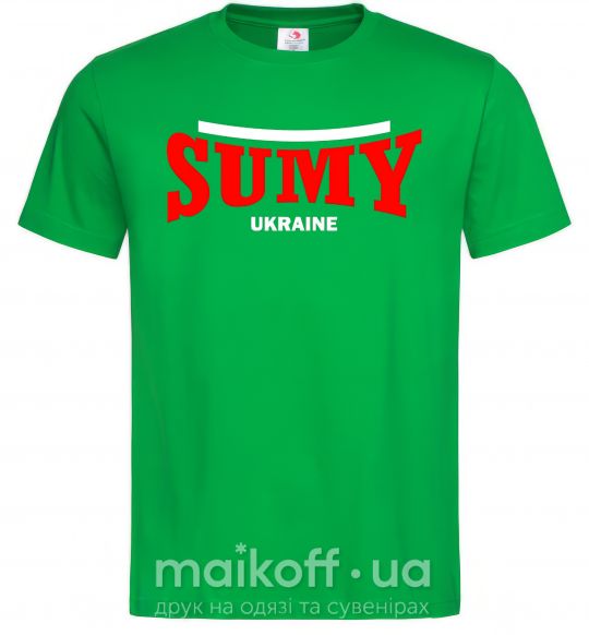 Мужская футболка Sumy Ukraine Зеленый фото
