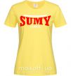 Женская футболка Sumy Ukraine Лимонный фото