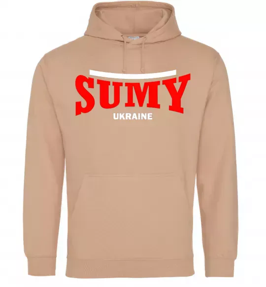 Женская толстовка (худи) Sumy Ukraine Песочный фото