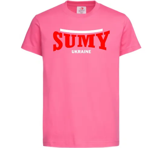 Детская футболка Sumy Ukraine Ярко-розовый фото