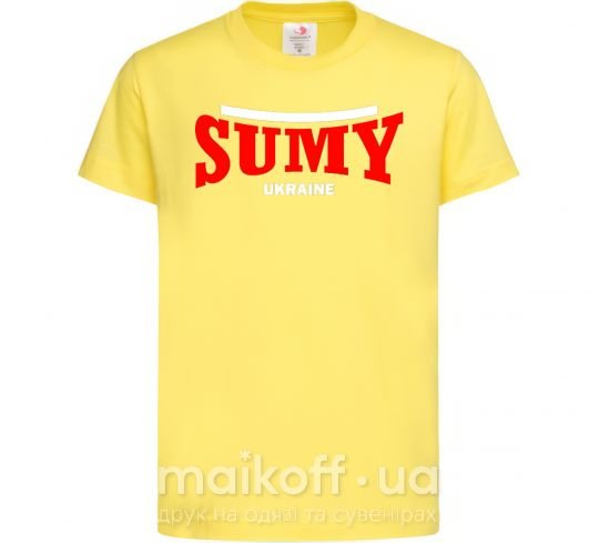 Дитяча футболка Sumy Ukraine Лимонний фото