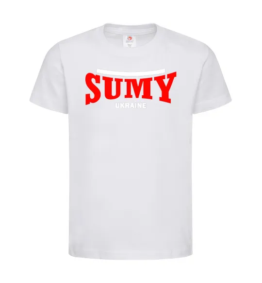 Дитяча футболка Sumy Ukraine Білий фото